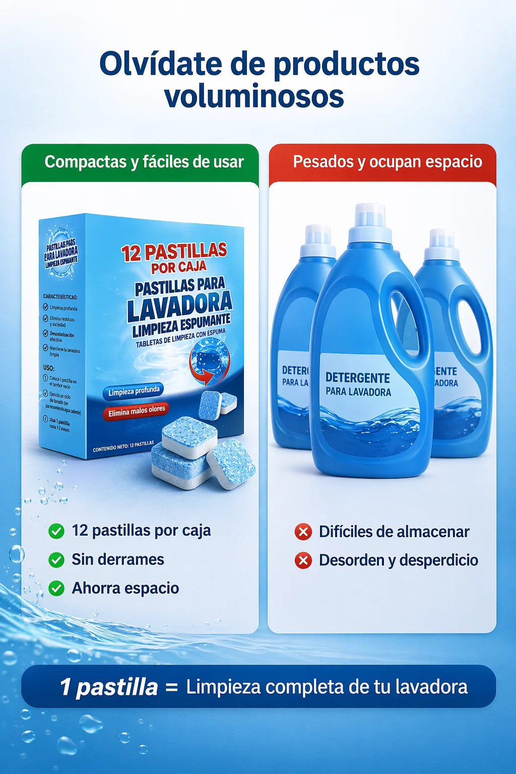 Pastillas Limpiadoras Para Lavadora - CLEAN ACTIVE
