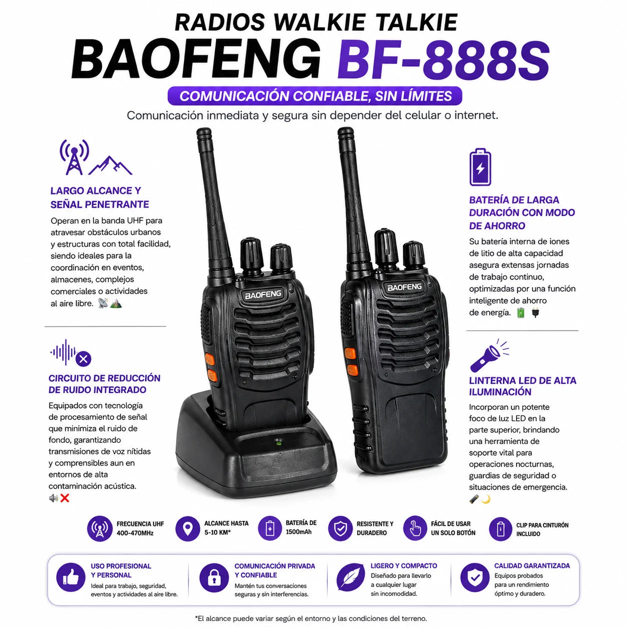 WALKIE TALKIE BAOFENG 888S