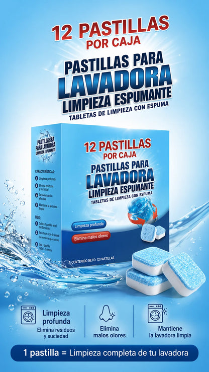 Pastillas Limpiadoras Para Lavadora - CLEAN ACTIVE