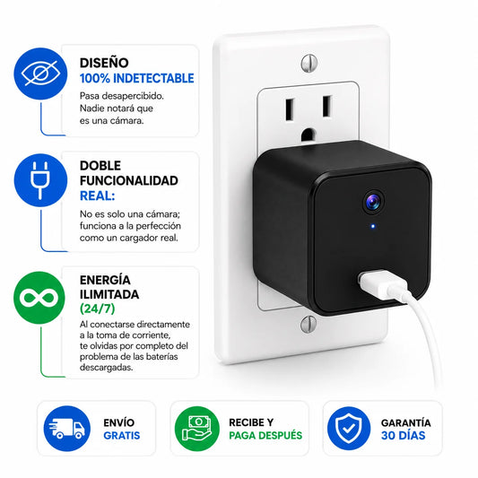Cámara Cargador Espía Hd Wifi 1080p